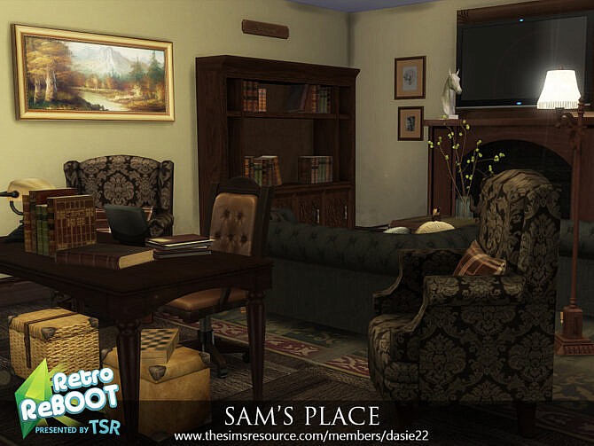 Retro SAM’S PLACE livingroom by dasie2 at TSR