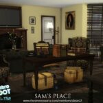 Retro SAM’S PLACE livingroom by dasie2 at TSR