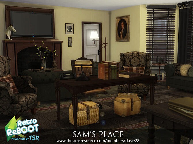 Retro SAM’S PLACE livingroom by dasie2 at TSR