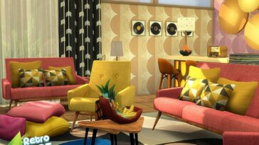 Retro Sweet 60s Living Room by dasie2 at TSR