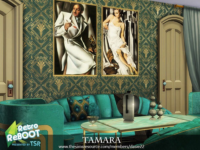 Retro TAMARA hallway by dasie2 at TSR