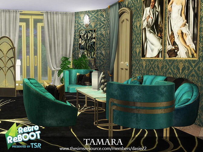 Retro TAMARA hallway by dasie2 at TSR