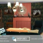 Retro Wheatley Living Room by SIMSBYLINEA at TSR