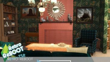 Retro Wheatley Living Room by SIMSBYLINEA at TSR