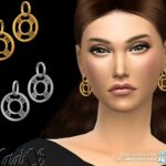 Roman numeral drop earrings by NataliS at TSR