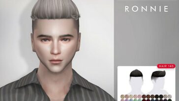 Ronnie Hair 145 by TsminhSims at TSR