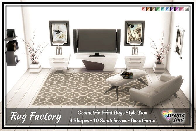 Rug Factory: Geometric Rugs at Strenee Sims