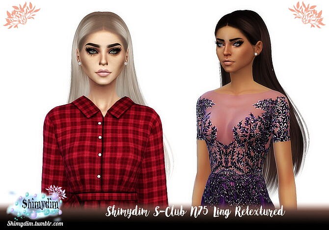 S-Club N75 Ling Hair Retexture at Shimydim Sims