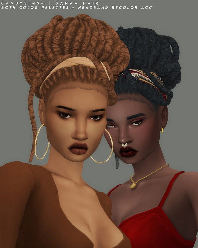 SANNA HAIR at Candy Sims 4