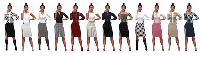 SENTATE’S SPLIT SKIRT at Sims4Sue
