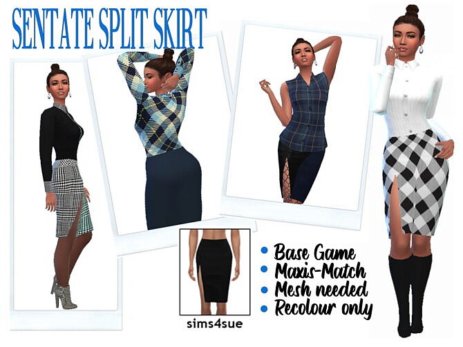 SENTATE’S SPLIT SKIRT at Sims4Sue