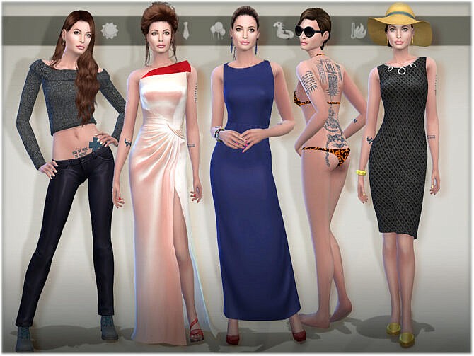 SIM Angelina Jolie by BAkalia at TSR
