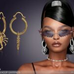 Scorpion Hoop Earrings by feyona at TSR