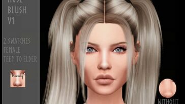 Shine Nose Blush V1 by Reevaly at TSR