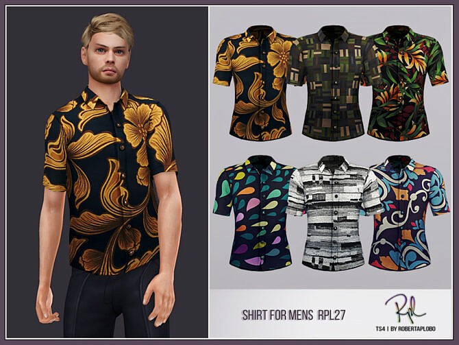 Shirt for Men RPL27 by RobertaPLobo at TSR