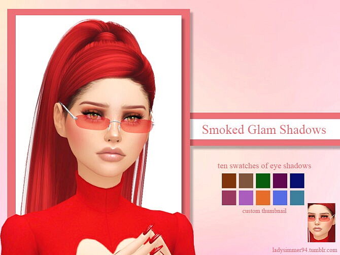 Smoked Glam Shadows by LadySimmer94 at TSR