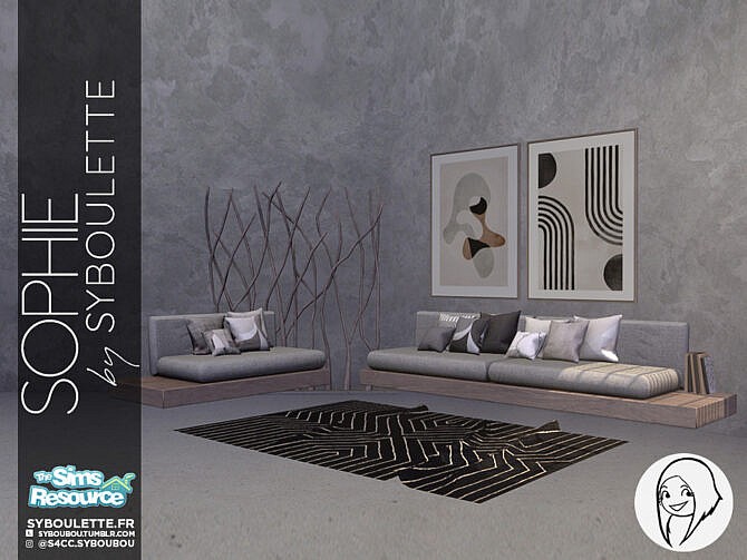 Sophie living room set by Syboubou at TSR
