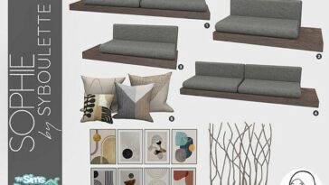 Sophie living room set by Syboubou at TSR