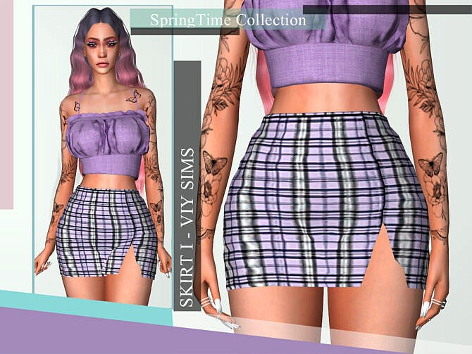 SpringTime Collection Skirt I by Viy Sims at TSR