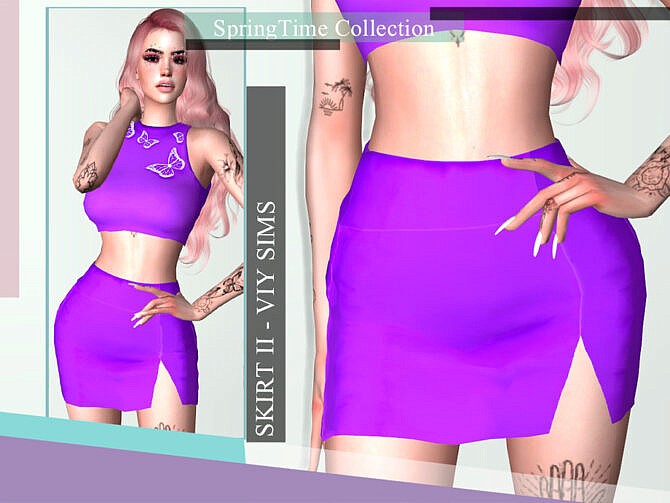 SpringTime Collection Skirt II by Viy Sims at TSR