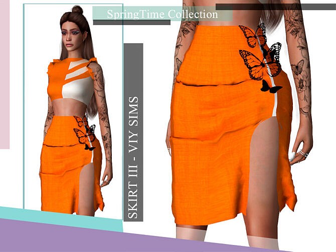 SpringTime Collection Skirt III by Viy Sims at TSR