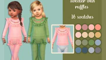 Sweater with ruffles by MysteriousOo at TSR