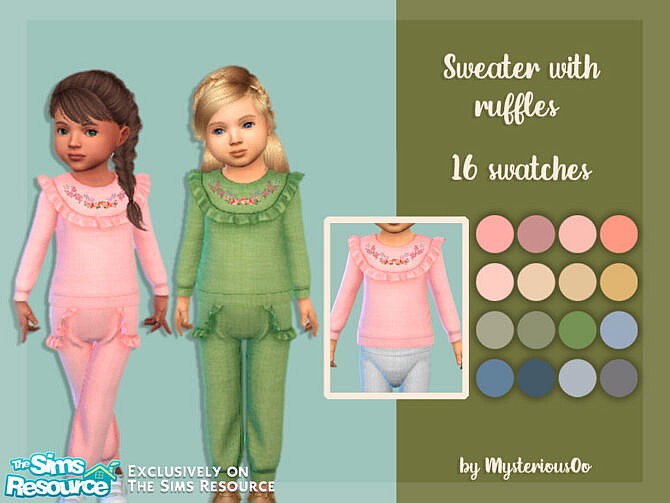 Sweater with ruffles by MysteriousOo at TSR