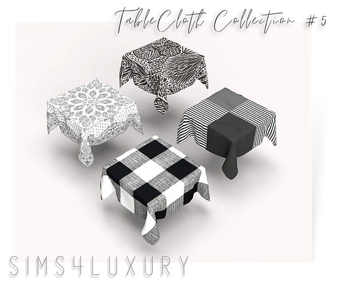 Tablecloth Collection #5 at Sims4 Luxury