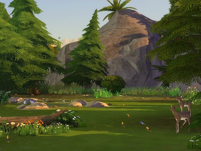 The Woods lot at KyriaT’s Sims 4 World
