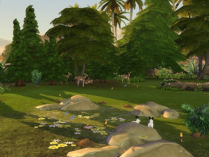 The Woods lot at KyriaT’s Sims 4 World
