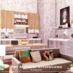 Tiny Apartment Kitchen/Living Room by sharon337 at TSR