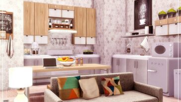 Tiny Apartment Kitchen/Living Room by sharon337 at TSR