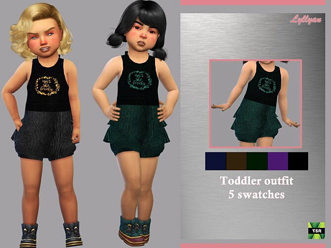 Toddler outfit Dara by LYLLYAN at TSR