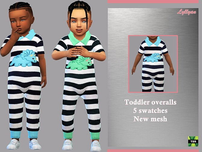 Toddler overalls Arthur by LYLLYAN at TSR