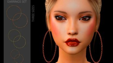 Torque Earrings Set by Suzue at TSR