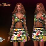 Tutti frutti dress by jomsims at TSR