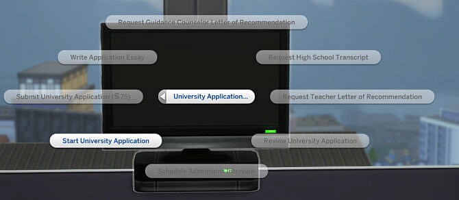 University Application Overhaul by adeepindigo at Mod The Sims 4
