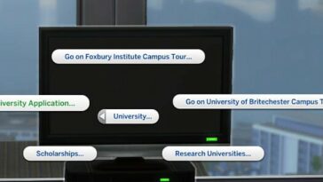 University Application Overhaul by adeepindigo at Mod The Sims 4