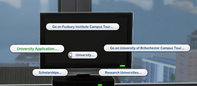 University Application Overhaul by adeepindigo at Mod The Sims 4