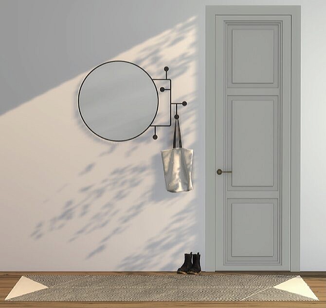 Vianela Wall Mirror With Hangers at Heurrs