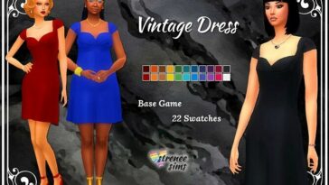 Vintage Dress at Strenee Sims