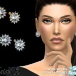 Vintage inspired diamond earrings by NataliS at TSR