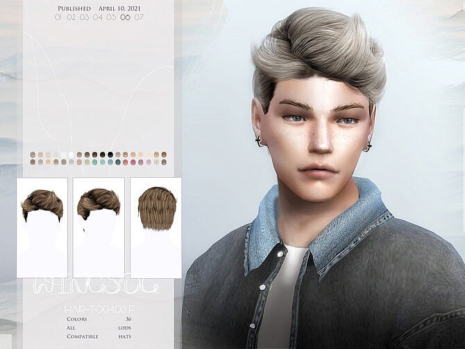 WINGS-TO0408 hair for males by wingssims at TSR