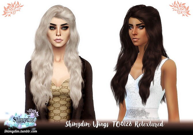 Wings TO0128 Hair Retexture at Shimydim Sims