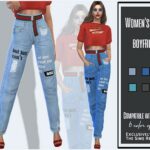 Women’s jeans boyfriend by Sims House at TSR