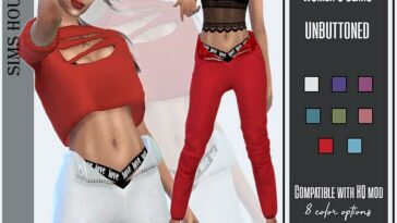 Women’s jeans unbuttoned by Sims House at TSR