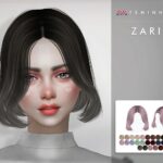 Zaria Hair 147 by TsminhSims at TSR