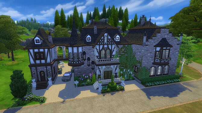 Tudor family manor w/guest wing by Dixie Nourmous at TSR