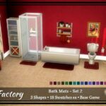 Rug Factory: Bath Mat Set at Strenee Sims