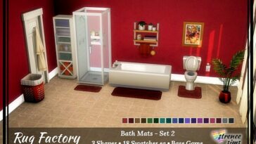 Rug Factory: Bath Mat Set at Strenee Sims